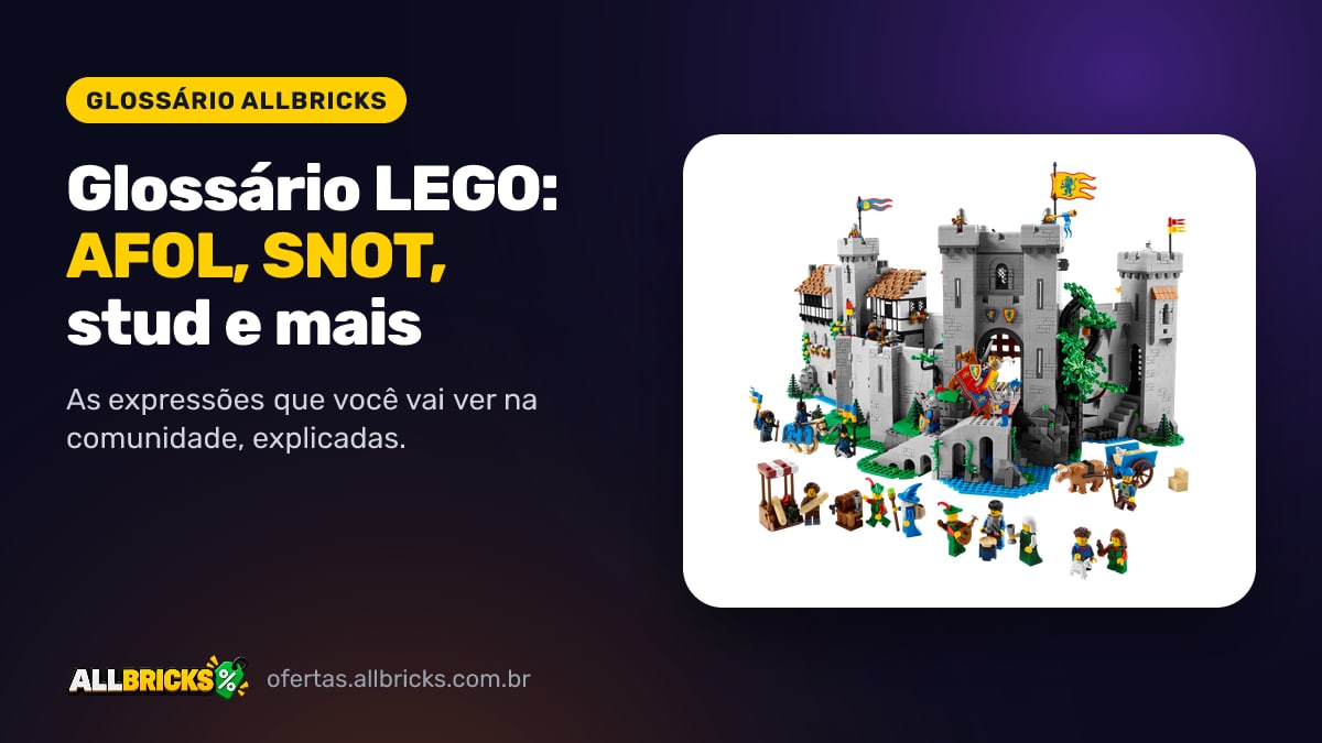 Castelo LEGO Lion Knights' Castle 10305 com o título Glossário LEGO
